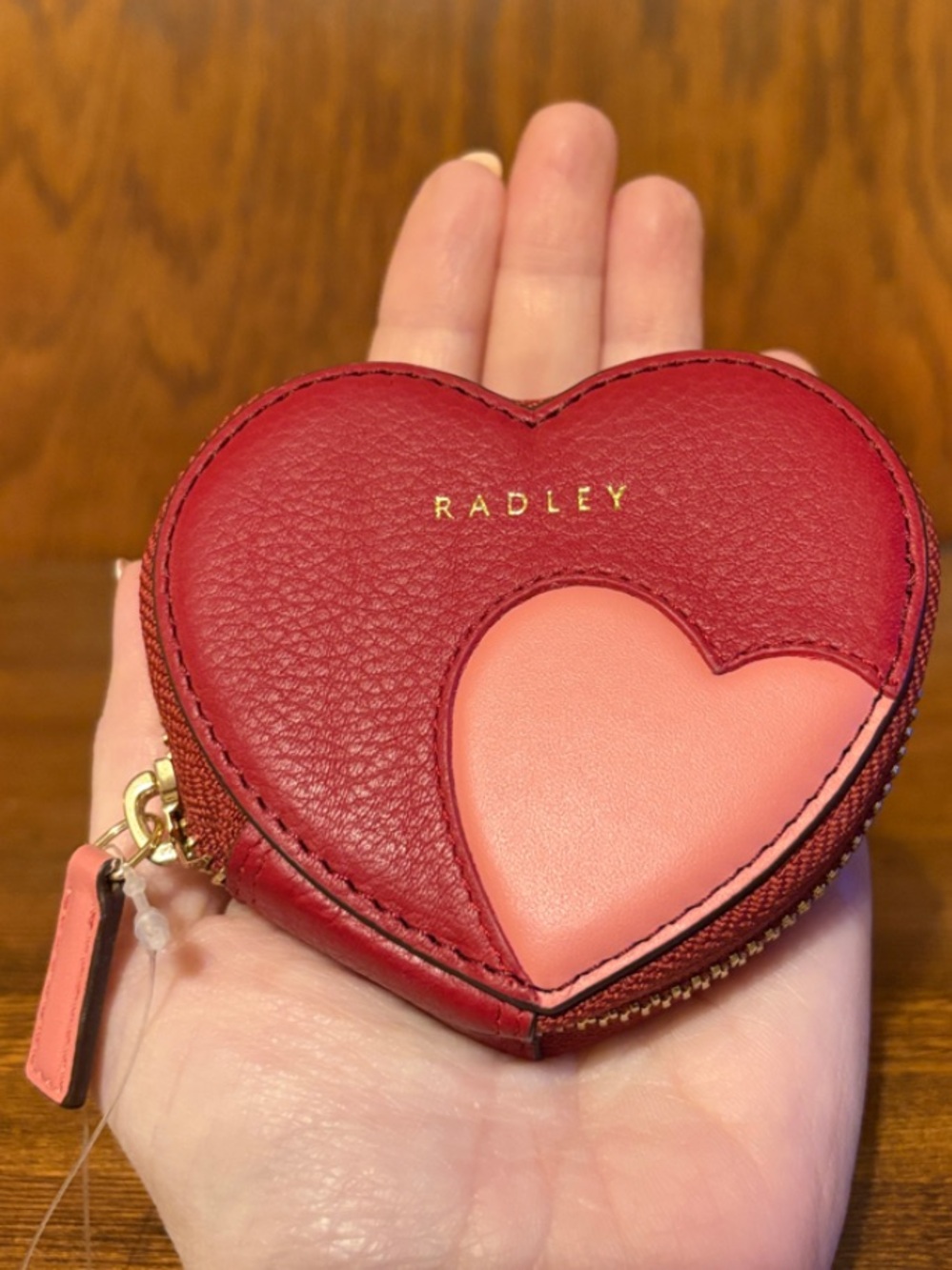 NWT-Radley London-SET-My Love❤️Heart🩷Med Zip Wallet & Sm Zip Coin Purse-Red-$176 - Picture 11 of 16